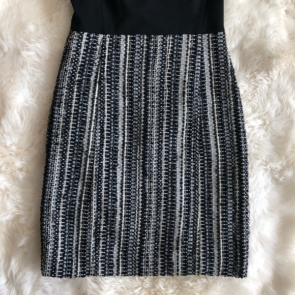 Milly Metallic Tweed A-Line Sleeveless Dress 0 - Picture 3 of 8